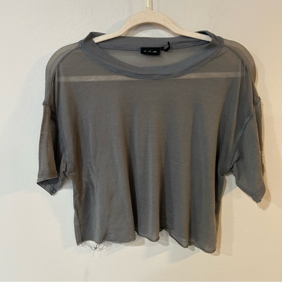 Urban Outfitters Out From Under Oversized Dark Grey Crewneck T-Shirt Size Small - Picture 1 of 6